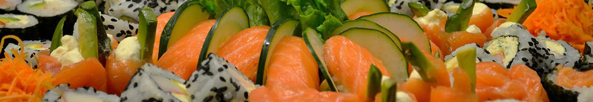 Eating Japanese Sushi at Sushi Express restaurant in Washington, DC.